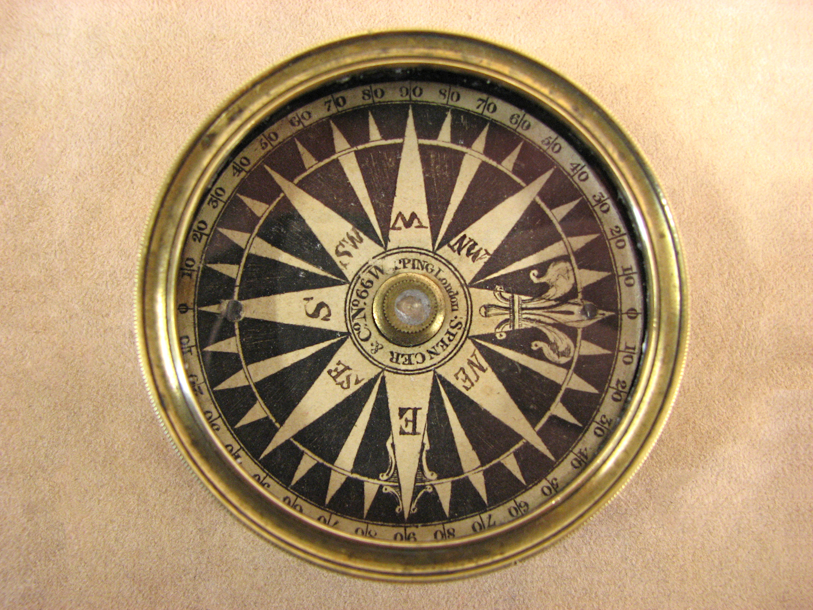 19th century explorers pocket compass by Spencer Browning & Co circa 1840